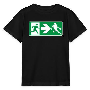 Joueur de basket-ball de sortie de secours - T-shirt bio MINI CREATOR Stanley/Stella Enfant - noir - Devant - Mikhail (115cm)