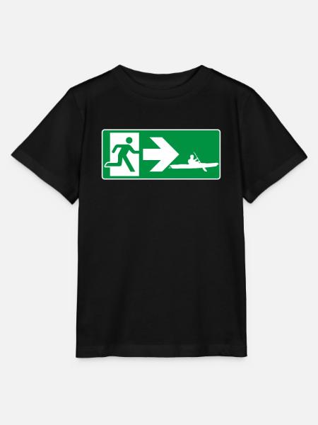 Notausgang Kajak - Stanley/Stella Kinder T-Shirt MINI CREATOR - Schwarz
