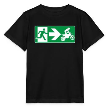 Sortie de secours Motocross MX - T-shirt bio MINI CREATOR Stanley/Stella Enfant - noir - Devant - Mikhail (115cm)