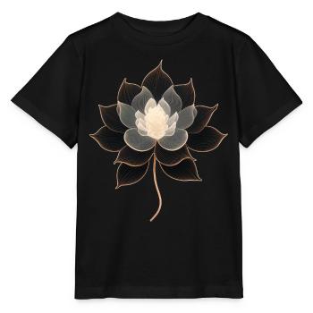 Lotus - Stanley/Stella Kinder T-Shirt MINI CREATOR  - Schwarz - Vorne - Mikhail (115cm)