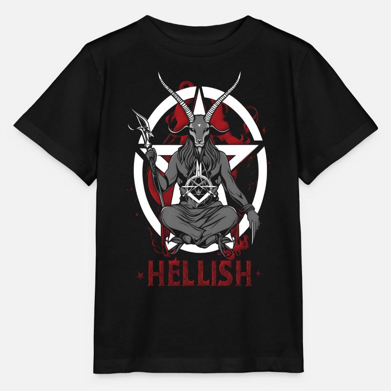L'enfer Satan Baphomet - T-shirt bio MINI CREATOR Stanley/Stella Enfant - noir