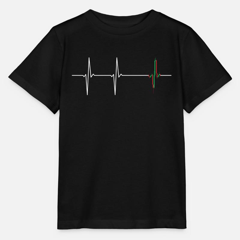 Trading ECG Trader Chart Technique Candlesticks - Stanley/Stella MINI CREATOR Kids’ T-Shirt - black