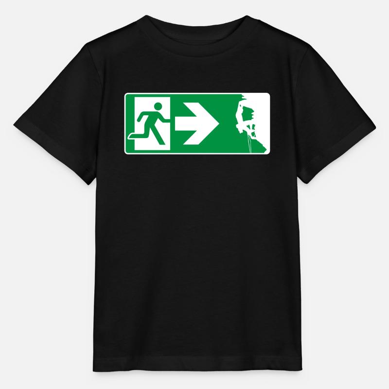 Notausgang Klettern Kletterer - Stanley/Stella Kinder T-Shirt MINI CREATOR - Schwarz