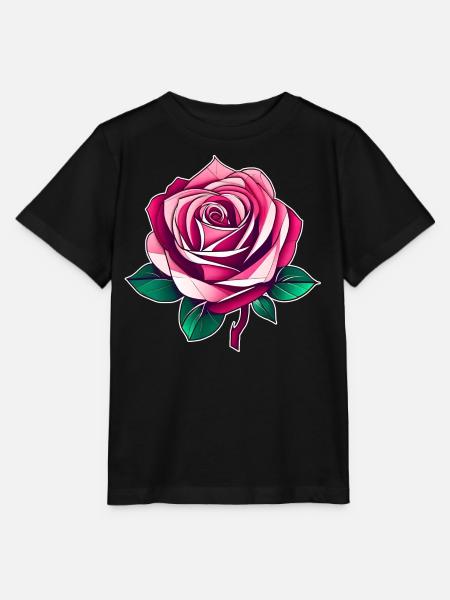 Rosa Rose III - Stanley/Stella Kinder T-Shirt MINI CREATOR - Schwarz