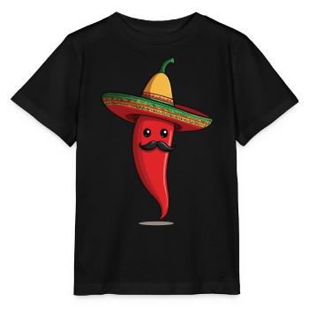 Esthétique Chili Pepper Chili Streetwear Chaud - T-shirt bio MINI CREATOR Stanley/Stella Enfant - noir - Devant - Mikhail (115cm)