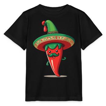 Aesthetic Chilischote Chili Streetwear Hot - Stanley/Stella Kinder T-Shirt MINI CREATOR  - Schwarz - Vorne - Mikhail (115cm)
