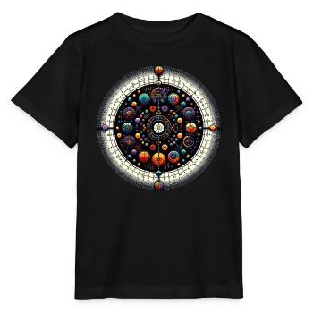 Mystic Zodiac Celestial Sphere - Stanley/Stella MINI CREATOR Kids’ T-Shirt - black - Front - Mikhail (115cm)