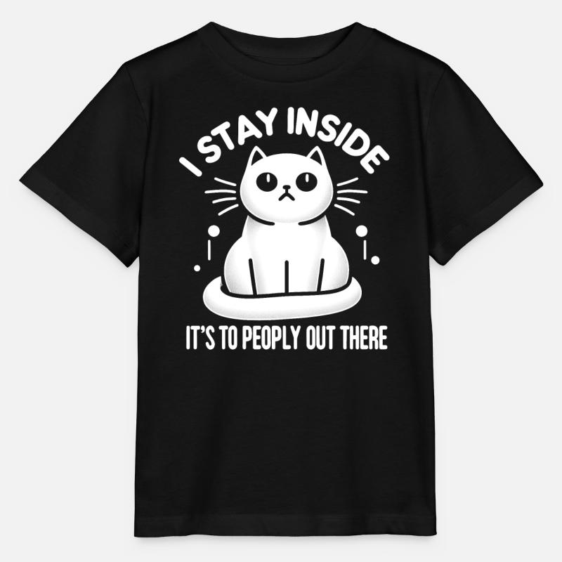 Hauskatze - Skurriles Design - Stanley/Stella Kinder T-Shirt MINI CREATOR  - Schwarz
