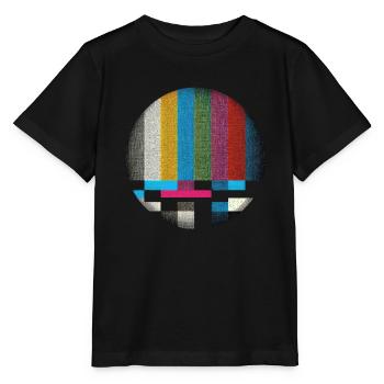 Retro Screen Vibes - Stanley/Stella MINI CREATOR Kids’ T-Shirt - black - Front - Mikhail (115cm)