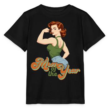 Mother of the Year Proud Best Mom Design - Stanley/Stella MINI CREATOR Kids’ T-Shirt - black - Front - Mikhail (115cm)