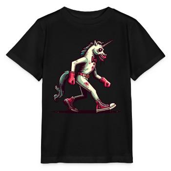 Zombie Einhorn Undead Mystical Creature - Stanley/Stella Kinder T-Shirt MINI CREATOR  - Schwarz - Vorne - Mikhail (115cm)