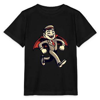 Rétro Vintage Style Halloween Vampire Costume Décoration - T-shirt bio MINI CREATOR Stanley/Stella Enfant - noir - Devant - Mikhail (115cm)