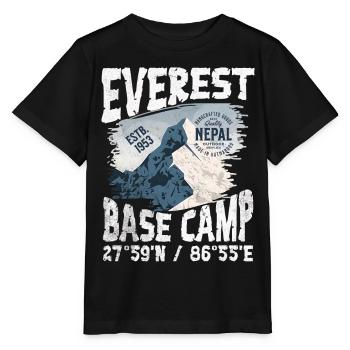 Everest Base Camp Nepal - Stanley/Stella MINI CREATOR Kids’ T-Shirt - black - Front - Mikhail (115cm)