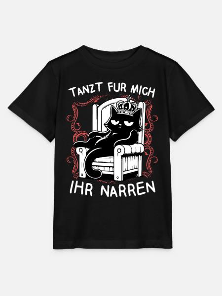 Tanzt für mich ihr Narren - König faule Katze - Stanley/Stella Kinder T-Shirt MINI CREATOR - Schwarz