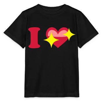 I love - Stanley/Stella Kinder T-Shirt MINI CREATOR  - Schwarz - Vorne - Mikhail (115cm)