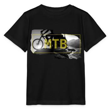 Moutainbike Downhill Berge geschenk MTB - Stanley/Stella Kinder T-Shirt MINI CREATOR  - Schwarz - Vorne - Mikhail (115cm)