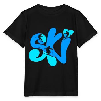 ski - Stanley/Stella MINI CREATOR Kids’ T-Shirt - black - Front - Mikhail (115cm)
