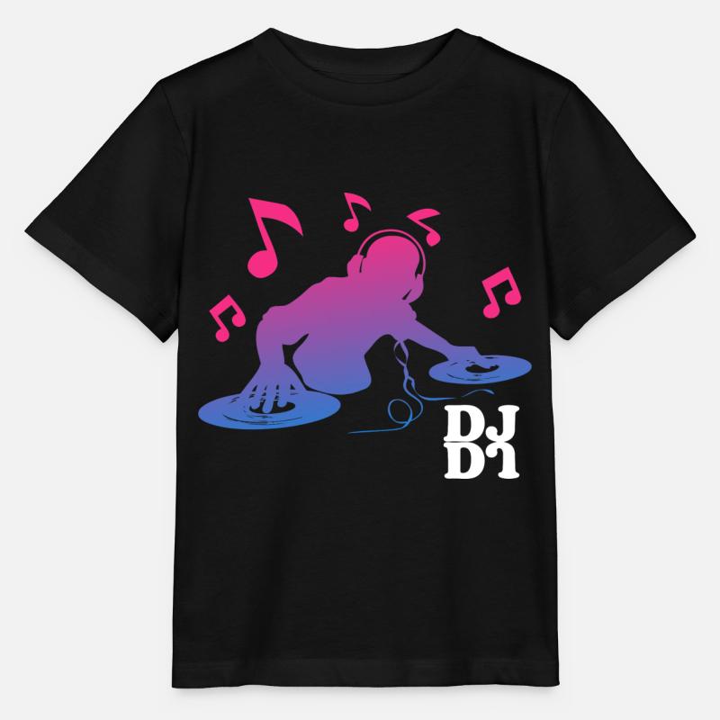 DJ Neonlights - Stanley/Stella MINI CREATOR Kids’ T-Shirt - black