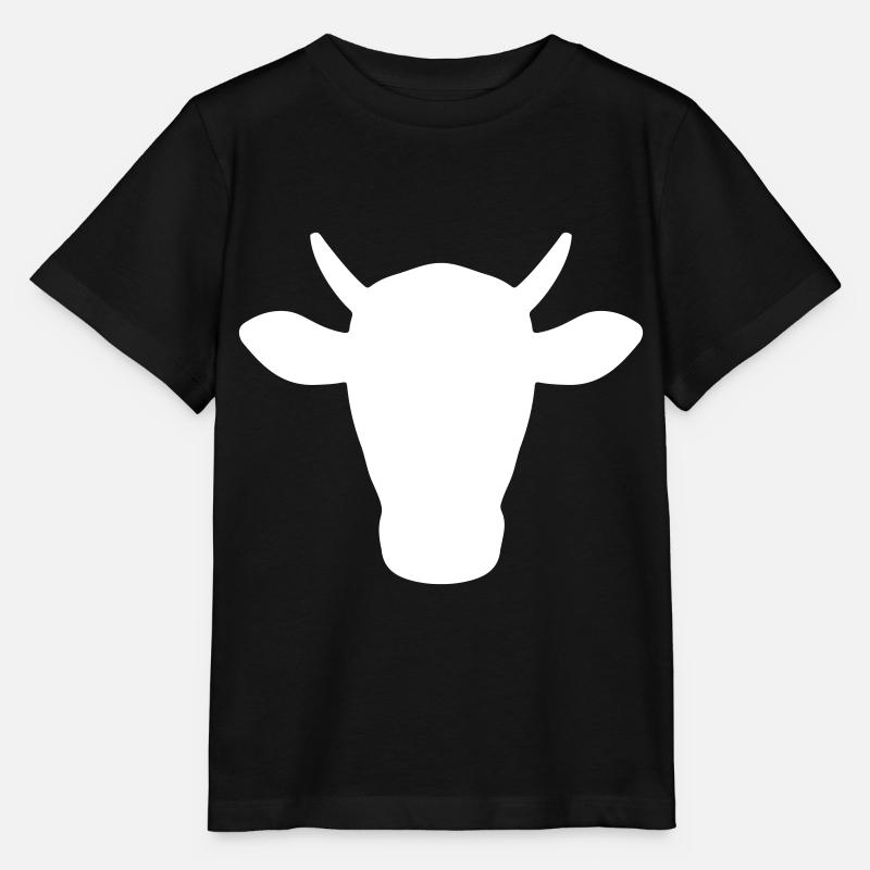 kuh kopf symbol - Stanley/Stella Kinder T-Shirt MINI CREATOR  - Schwarz