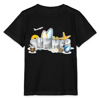 summer - Stanley/Stella Kinder T-Shirt MINI CREATOR  - Schwarz - Vorne - Mikhail (115cm)