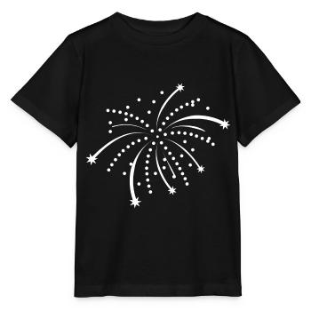 Feuerwerk Silvester - Stanley/Stella Kinder T-Shirt MINI CREATOR  - Schwarz - Vorne - Mikhail (115cm)