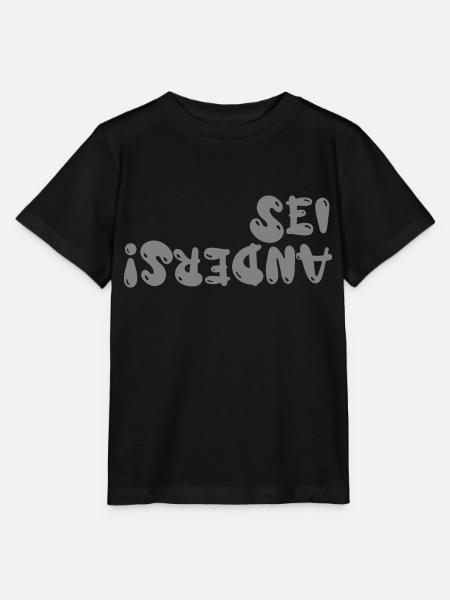 Sei anders! - Stanley/Stella Kinder T-Shirt MINI CREATOR - Schwarz