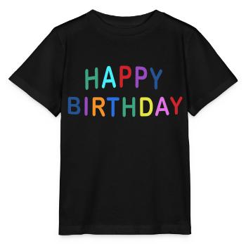 HAPPY BIRTHDAY COLOR - T-shirt bio MINI CREATOR Stanley/Stella Enfant - noir - Devant - Mikhail (115cm)