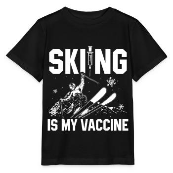 Ski - Stanley/Stella Kinder T-Shirt MINI CREATOR  - Schwarz - Vorne - Mikhail (115cm)