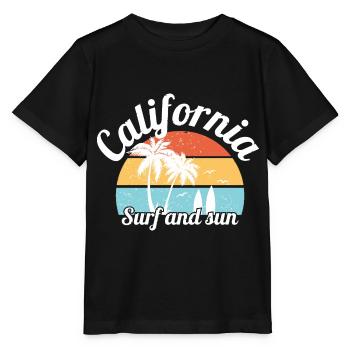 california surf and sun - Stanley/Stella MINI CREATOR Kids’ T-Shirt - black - Front - Mikhail (115cm)