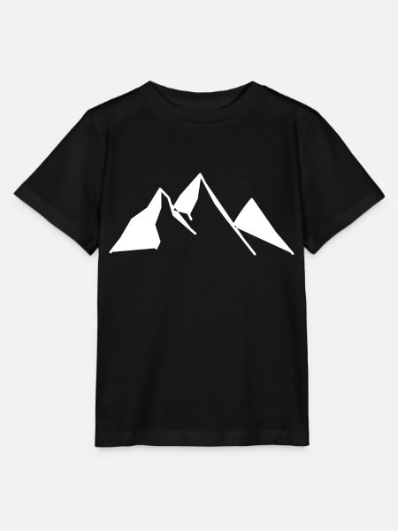 Berge - Stanley/Stella Kinder T-Shirt MINI CREATOR  - Schwarz