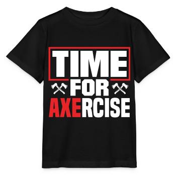 Hache Hache Lancer Hache Hache Lancer Hache Lancer Temps Pour - T-shirt bio MINI CREATOR Stanley/Stella Enfant - noir - Devant - Mikhail (115cm)