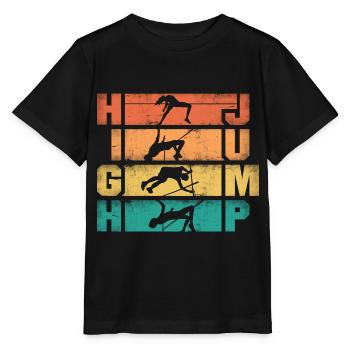 Saut en hauteur Sauteur Athlétisme - T-shirt bio MINI CREATOR Stanley/Stella Enfant - noir - Devant - Mikhail (115cm)