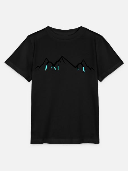 Mountains - Stanley/Stella Kinder T-Shirt MINI CREATOR - Schwarz