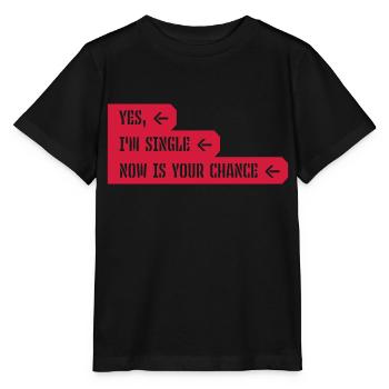 célibataire maintenant votre chance - T-shirt bio MINI CREATOR Stanley/Stella Enfant - noir - Devant - Mikhail (115cm)