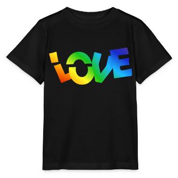 LOVE - Stanley/Stella MINI CREATOR Kids’ T-Shirt - black - Front - Mikhail (115cm)