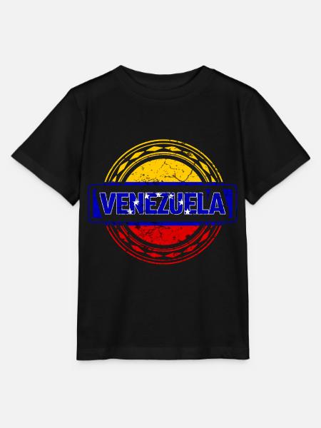 Venezuela Flagge - Stanley/Stella Kinder T-Shirt MINI CREATOR - Schwarz