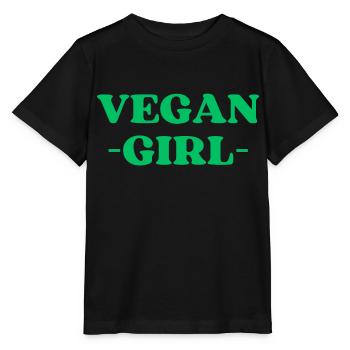 Vegan Girl - Stanley/Stella MINI CREATOR Kids’ T-Shirt - black - Front - Mikhail (115cm)