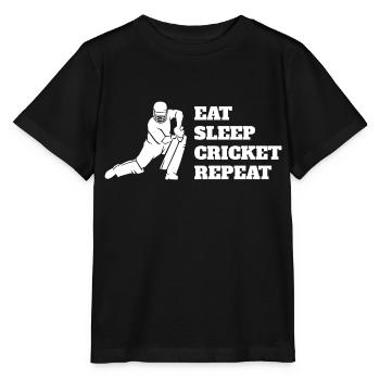 Cricket Cricket Équipe de Cricket Équipe de Cricket - T-shirt bio MINI CREATOR Stanley/Stella Enfant - noir - Devant - Mikhail (115cm)