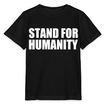 Stand for humanity - Stanley/Stella MINI CREATOR Kids’ T-Shirt - black - Front - Mikhail (115cm)