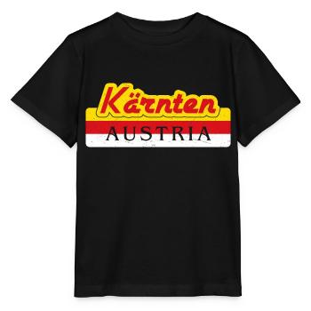 Carinthia Austria Flag Coat of Arms Mountains - Stanley/Stella MINI CREATOR Kids’ T-Shirt - black - Front - Mikhail (115cm)