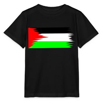 Palestine Flag - Stanley/Stella Kinder T-Shirt MINI CREATOR  - Schwarz - Vorne - Mikhail (115cm)