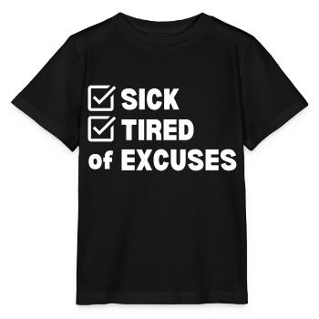 Sick and Tired - Stanley/Stella MINI CREATOR Kids’ T-Shirt - black - Front - Mikhail (115cm)