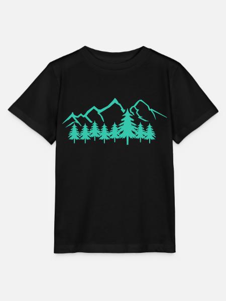 mountains - Stanley/Stella Kinder T-Shirt MINI CREATOR - Schwarz