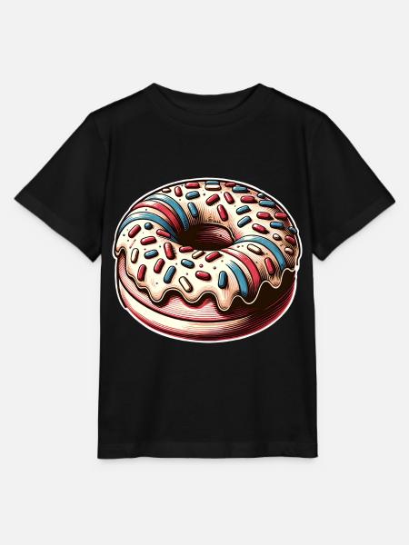 Donut - Stanley/Stella Kinder T-Shirt MINI CREATOR  - Schwarz
