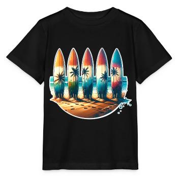 Surfeurs - T-shirt bio MINI CREATOR Stanley/Stella Enfant - noir - Devant - Mikhail (115cm)