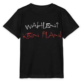 wahlkampf - Stanley/Stella Kinder T-Shirt MINI CREATOR  - Schwarz - Vorne - Mikhail (115cm)