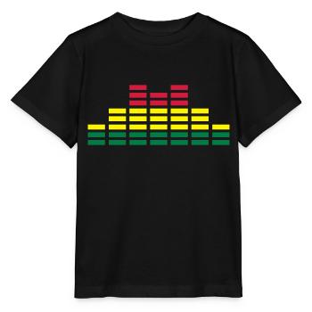 Musik Equalizer Audio Sound DJ - Stanley/Stella Kinder T-Shirt MINI CREATOR  - Schwarz - Vorne - Mikhail (115cm)