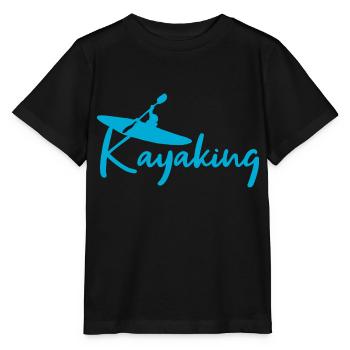 Kayaking - Stanley/Stella MINI CREATOR Kids’ T-Shirt - black - Front - Mikhail (115cm)