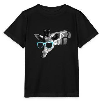 girafe de la hanche - T-shirt bio MINI CREATOR Stanley/Stella Enfant - noir - Devant - Mikhail (115cm)
