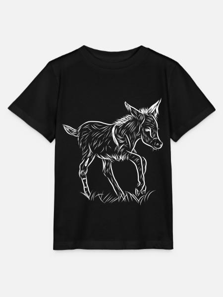Esel - Stanley/Stella Kinder T-Shirt MINI CREATOR - Schwarz